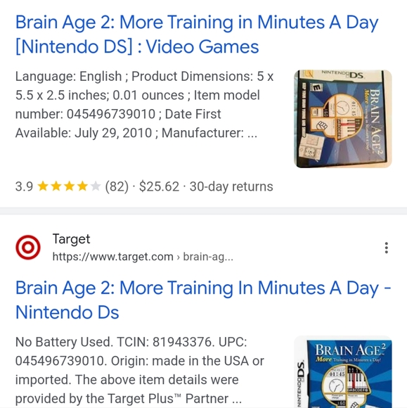 Like-New Nintendo DS Brain Age 2 Game - Picture 6 of 6